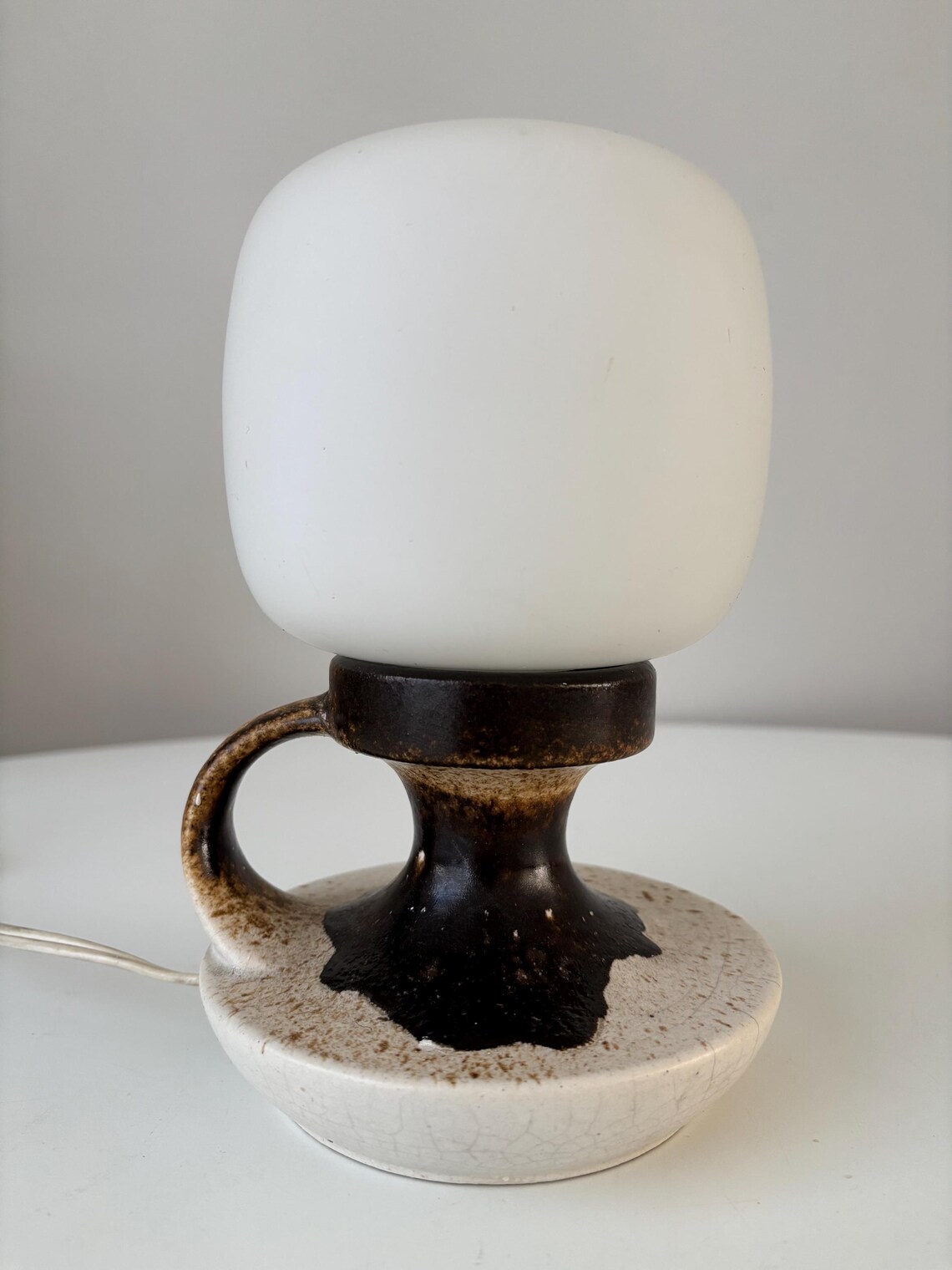 vintage fat lava West Germany tafel lamp 1970 keramiek retro, foto 2 de 5