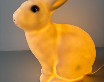 Lámpara de conejo Heiko, objeto de luz vintage/lámpara infantil retro
