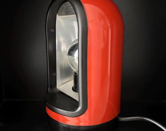 Lámpara de mesa/pared Fagerhults "granat" roja, estilo vintage de la era espacial, 1970 / lámpara retro de los setenta / diseño sueco / escandinavo