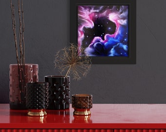 Carina Original Space Oil Painting Handmade Cosmic Wall Art