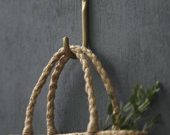 Solid Brass Single Wall Hook – Minimalist Home Storage