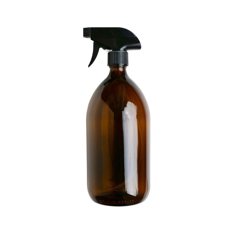 Amber Glass Reusable Bottles, Eco Cleaning, Zero Waste, Bathroom Bottles, 150ml 300ml 500ml 1l image 4