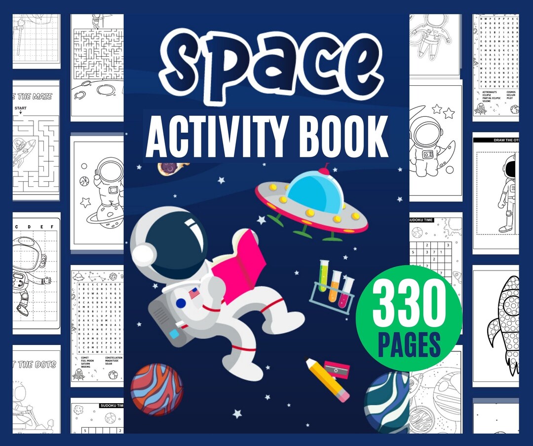 Space Activity Book for Kids Coloring Pages,dot Marker,how to Draw