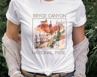 Watercolor Bryce Canyon Shirt, Bryce Canyon National Park Shirt, Utah Parks Shirt, Bryce Canyon Hiking Shirt, Bryce Canyon Camping Shirt