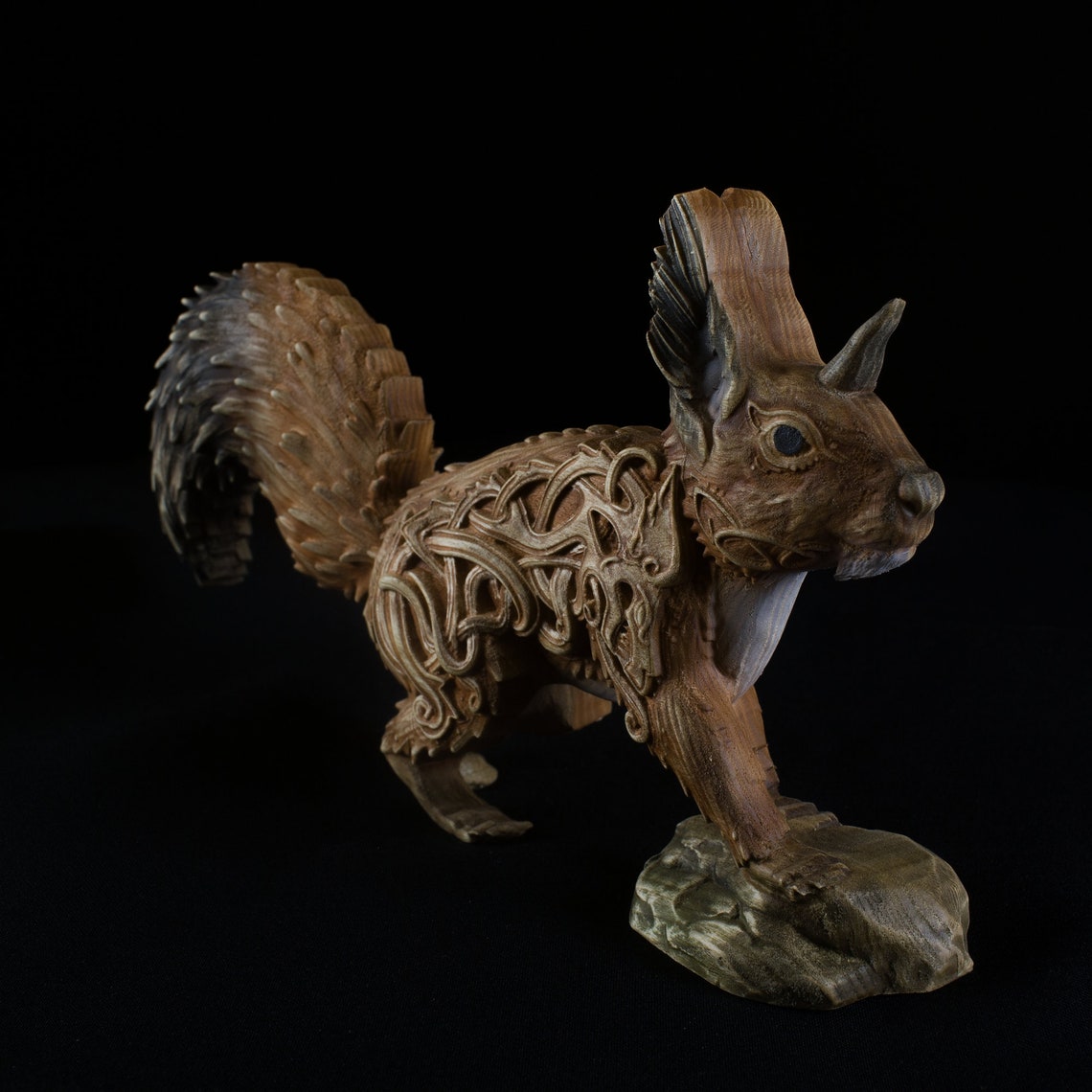 Ratatoskr Yggdrasil Wood Squirrel Norse Mythology Wooden Etsy