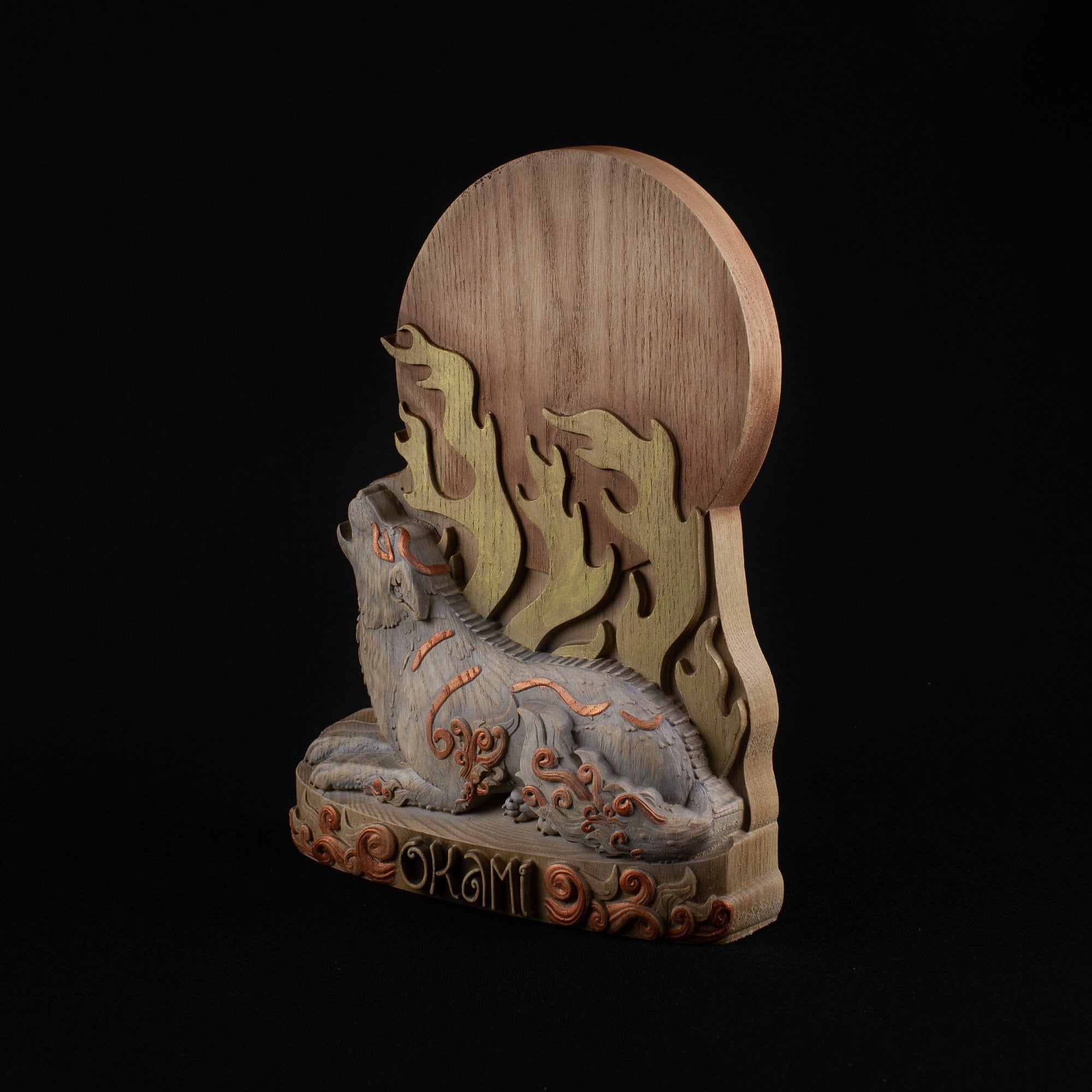 Okami Amaterasu Statue: Japanese Sun Goddess Decor - Etsy