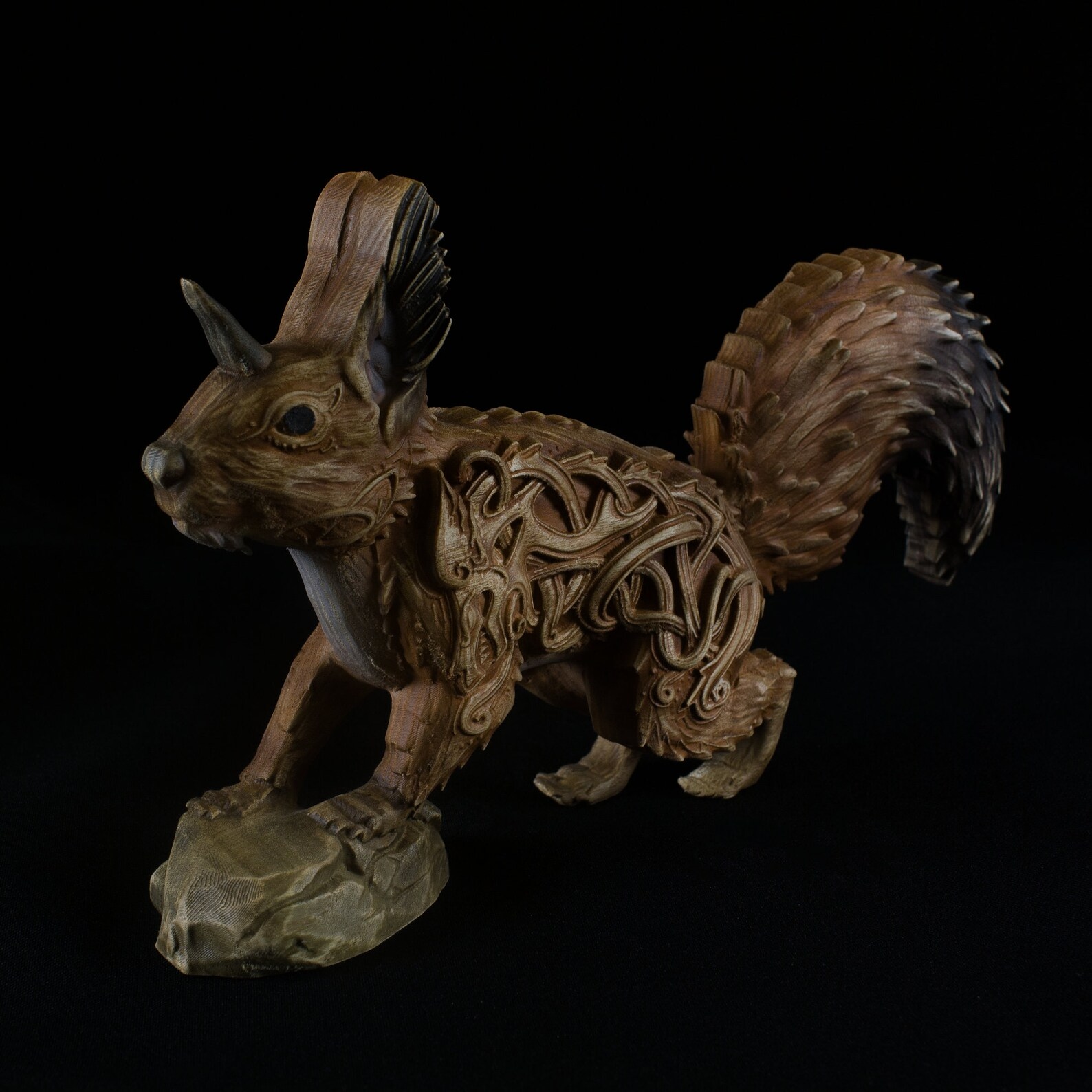 Ratatoskr Yggdrasil Wood Squirrel Norse Mythology Wooden Etsy