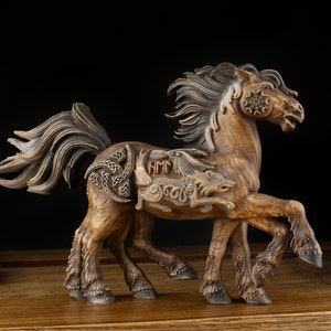 Odin Sleipnir horse, Viking decor, Horse sculpture, Viking horse Norse pantheon Norse mythology Viking pagan Asatru Norse pagan Wood carving