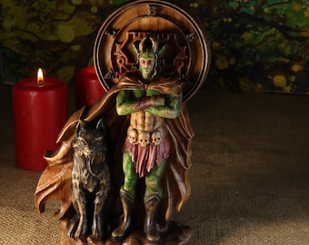 ベリアル悪魔像、翼のある木製彫刻、アルス・ゴエティアの印章