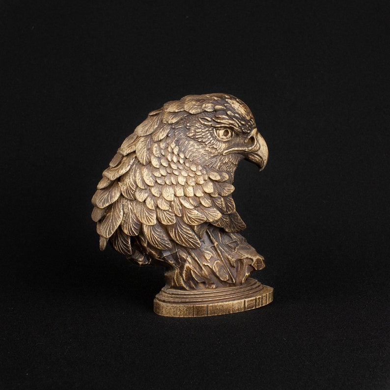Maori Eagle Figurine Wooden Eagle Head Bald Eagle Statue Etsy