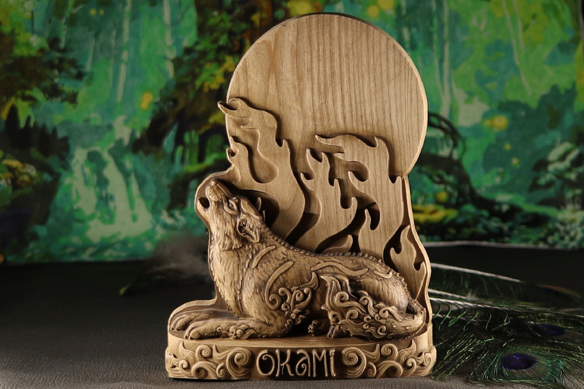 【美品】UTTERMOST社製 Cosma彫像・置物 UTT-19697 Okami Amaterasu Statue: Japanese Sun Goddess Decor - Etsy