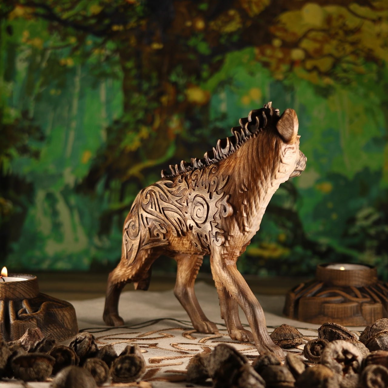 Safari Ltd Wild Safari Hyena Figure - Realistic Wildlife Toy