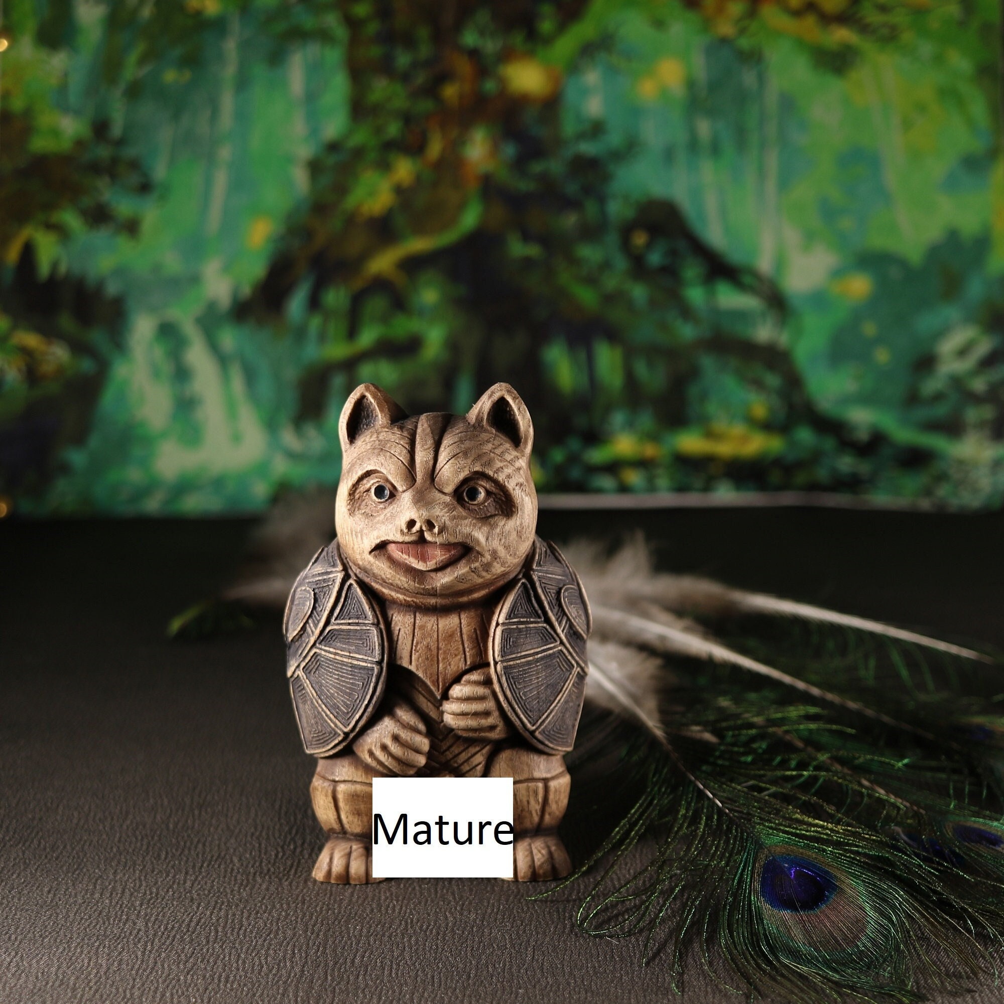 Tanuki, Japanese Statue Tanuki Statue, Raccoon Dog, Japanese Art Forest