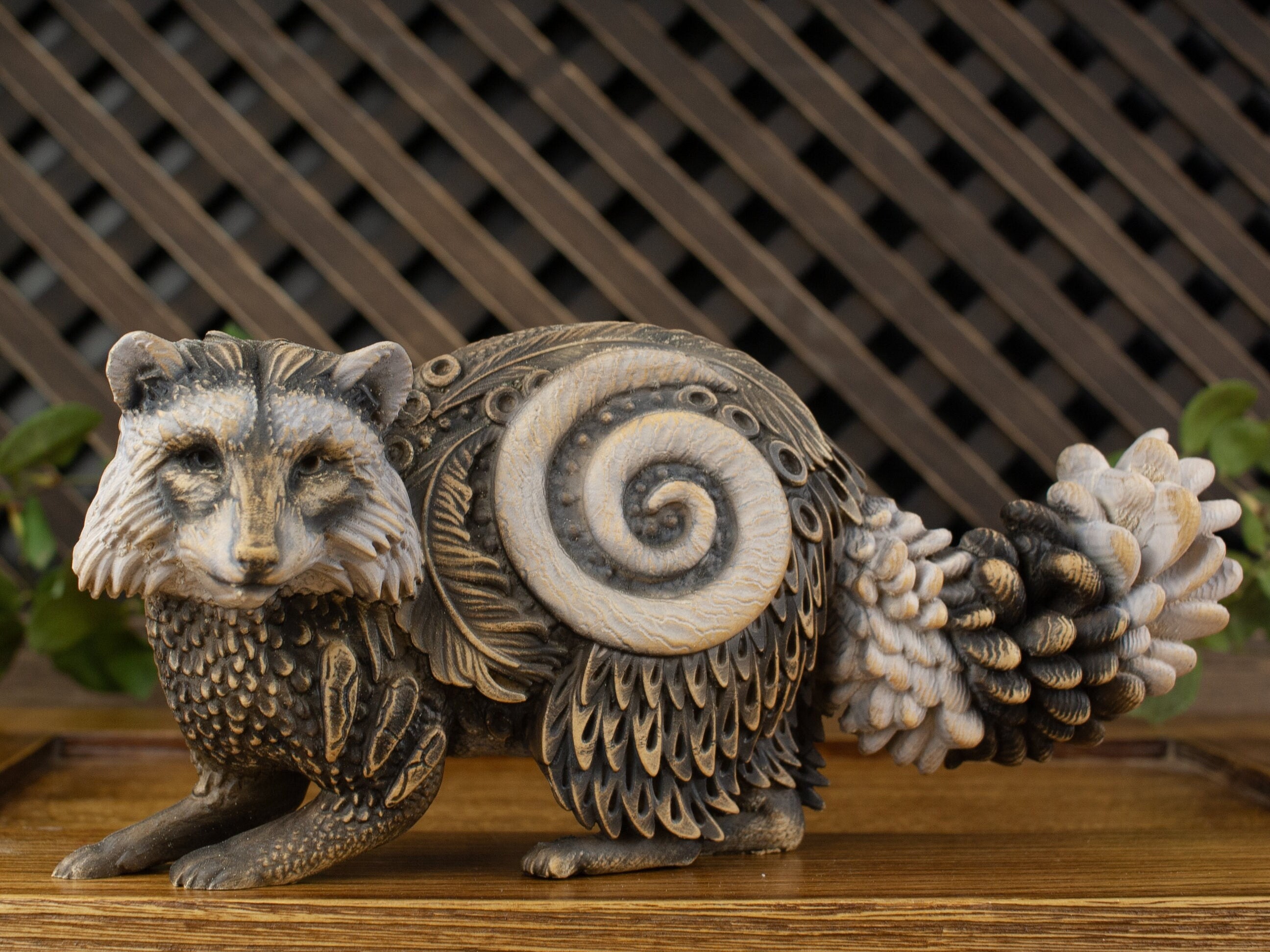 Tanuki wood carving - Etsy 日本