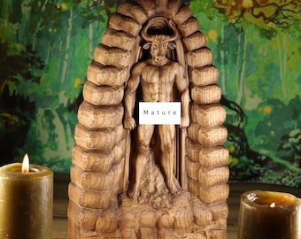 Posąg Minotaura: Rzeźba potwora z mitologii greckiej