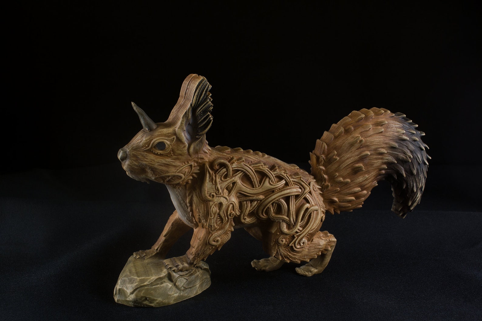 Ratatoskr Yggdrasil Wood Squirrel Norse Mythology Wooden Etsy