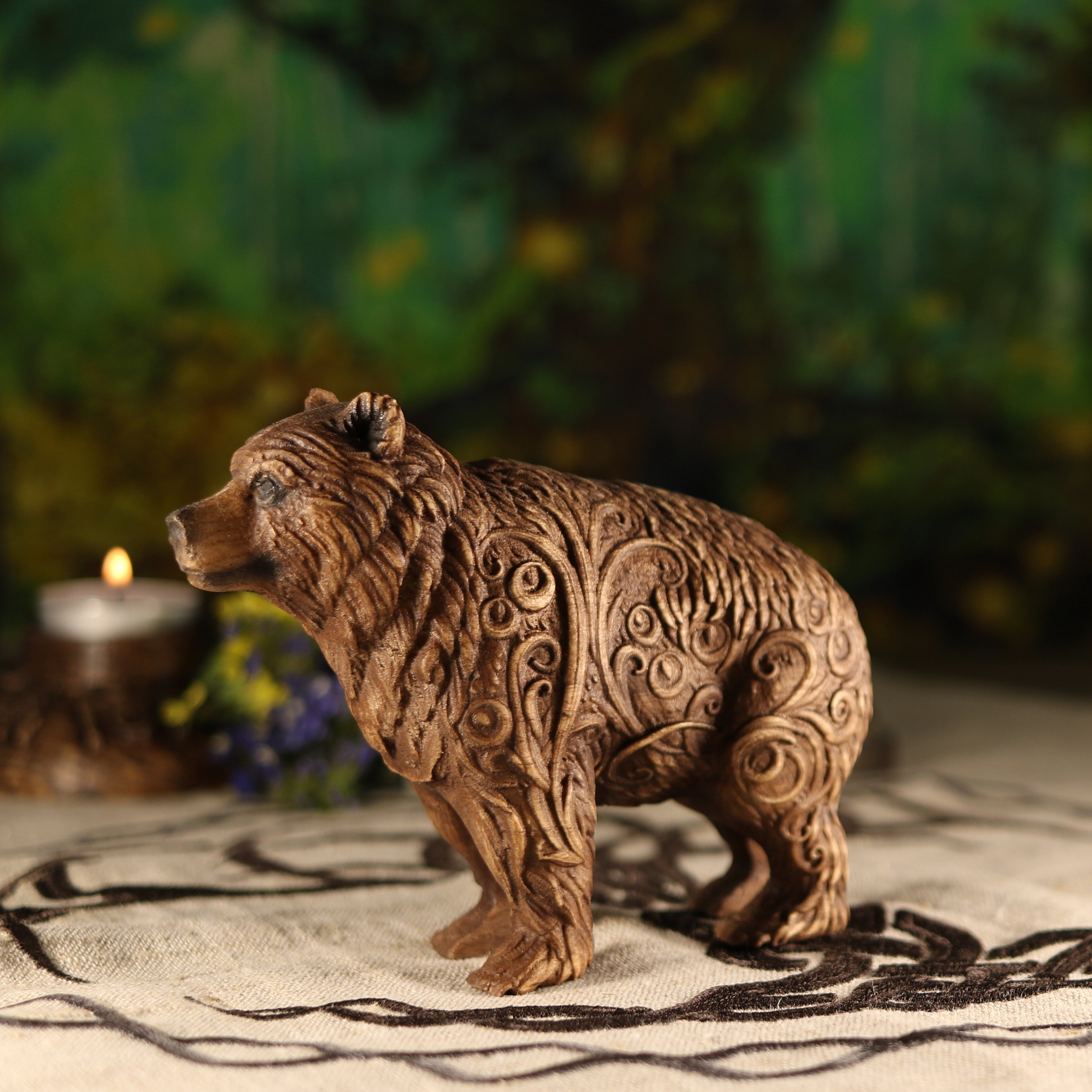Bear Statue: Animal Figurine - Etsy