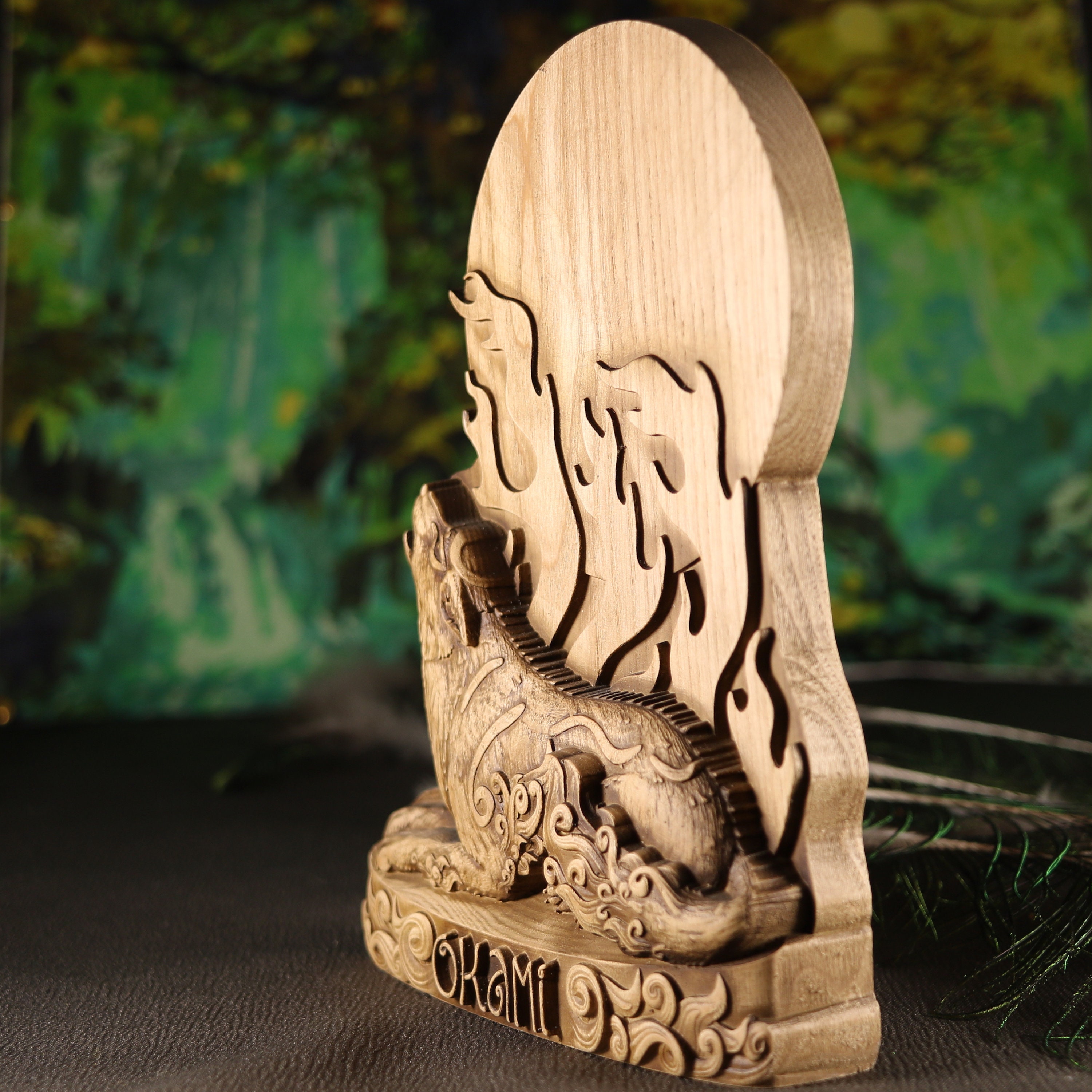 Okami Amaterasu Statue: Japanese Sun Goddess Decor - Etsy