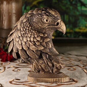 Maori, Eagle Figurine Wooden Eagle Head, Bald Eagle Statue Bird Statue ...