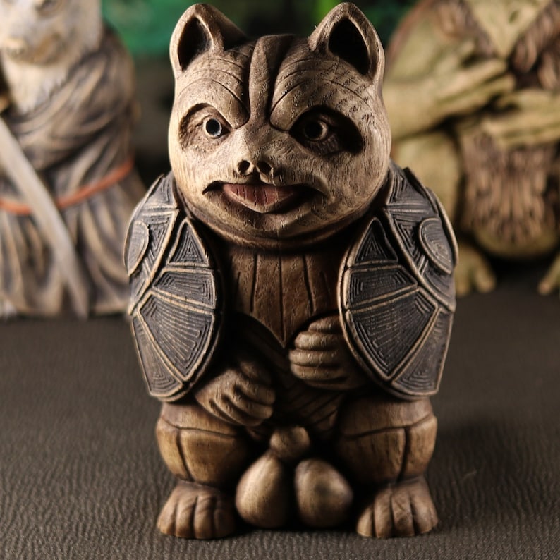 Tanuki, Japanese Statue Tanuki Statue, Raccoon Dog, Japanese Art Forest
