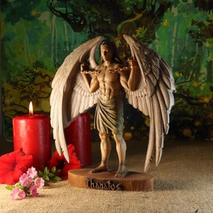 Thanatos Thanatos statue Greek statue Greek mythology Hades statue Pagan altar Greek god Greek altar Witchcraft Goddess statue Pagan statue