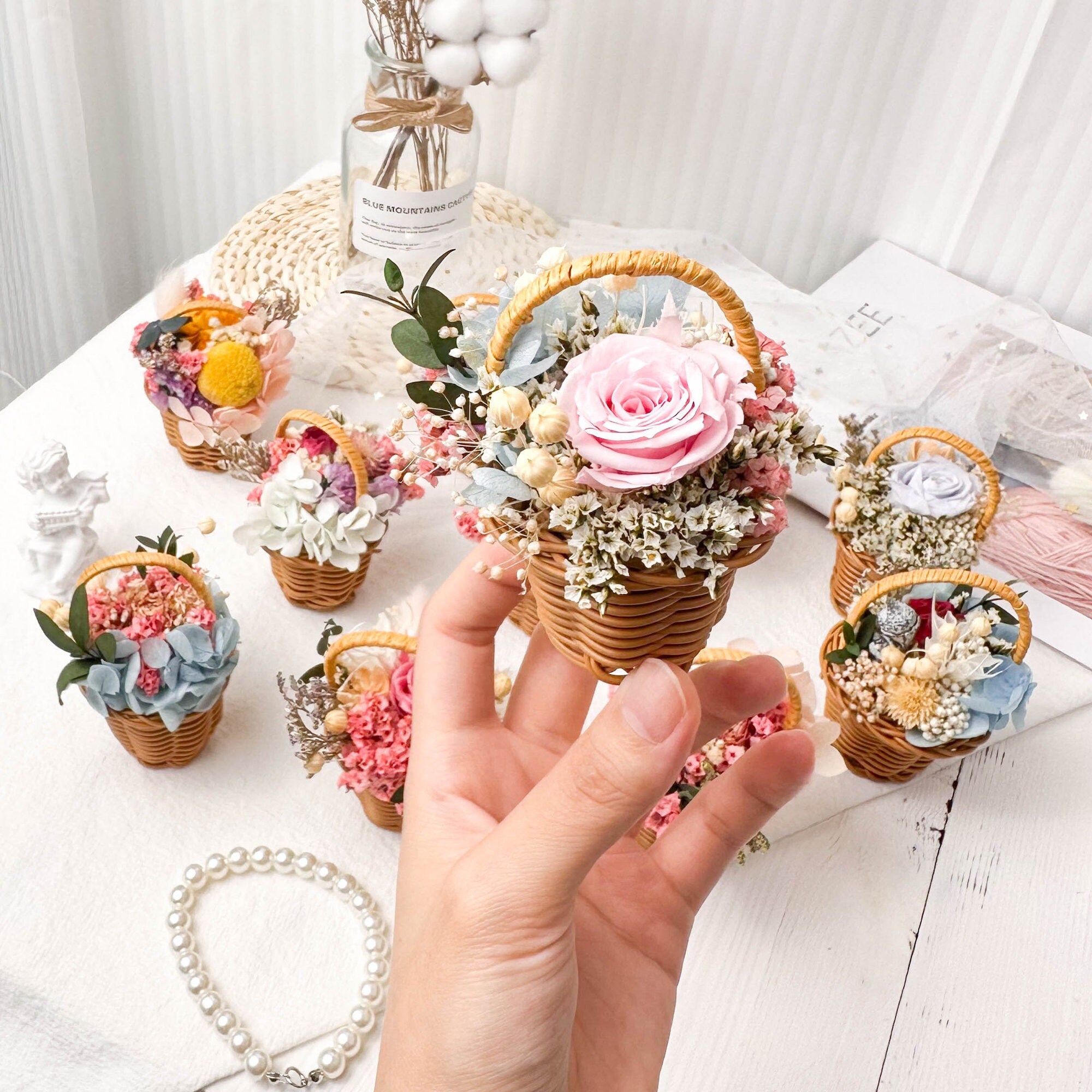 Mini Dry Flower Letterbox Flowers Fresh Bridesmaid Gifts Etsy UK