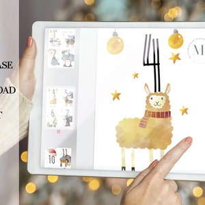 25 Printable Advent Cards for Kids, Christmas Advent Calendar Printable, Instant Download, DIY Kids Christmas Advent Calendar zdjęcie 3