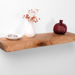 Unique Walnut Wood Shelf , Walnut Floating Shelves , Rustic Wood Shelves , Industrial Shelf , Kitchen Shelf , Shelves for Bedroom