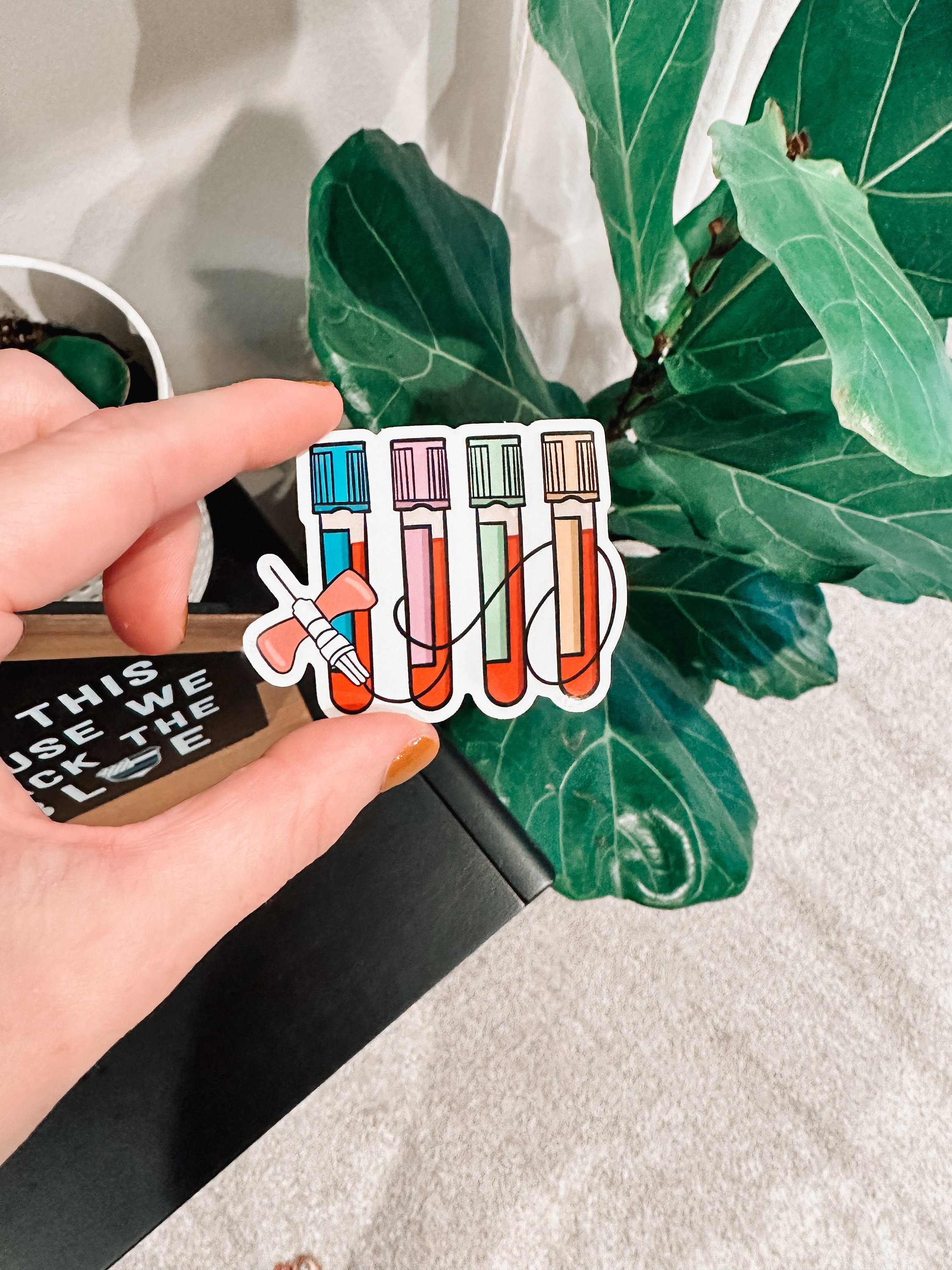 Blood Vial Sticker Nurse Stickers RN Stickers Healthcare - Etsy