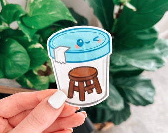 Kruk monster sticker, verpleegster stickers, RN stickers, gezondheidszorg stickers, verpleegster humor, stickers, ziekenhuis stickers, verpleegkundige geschenken, RN geschenken