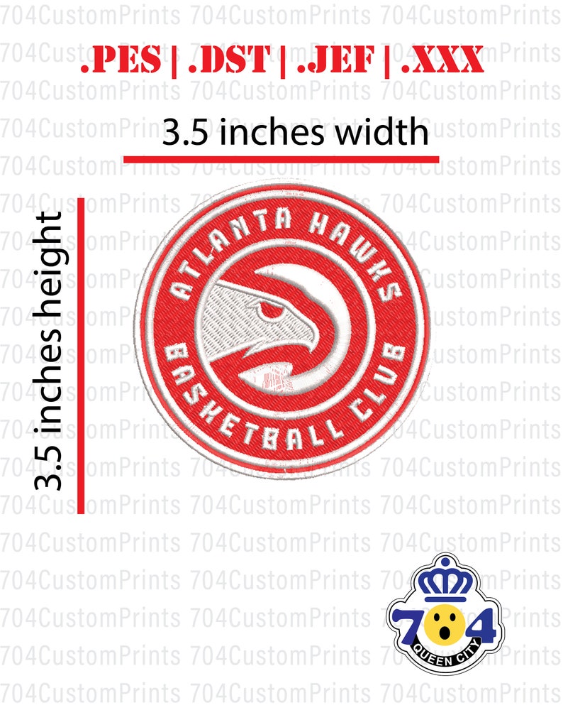 NBA Sports Team Embroidery File, Digital Download DST, PES and Other Embroidery Machine Formats