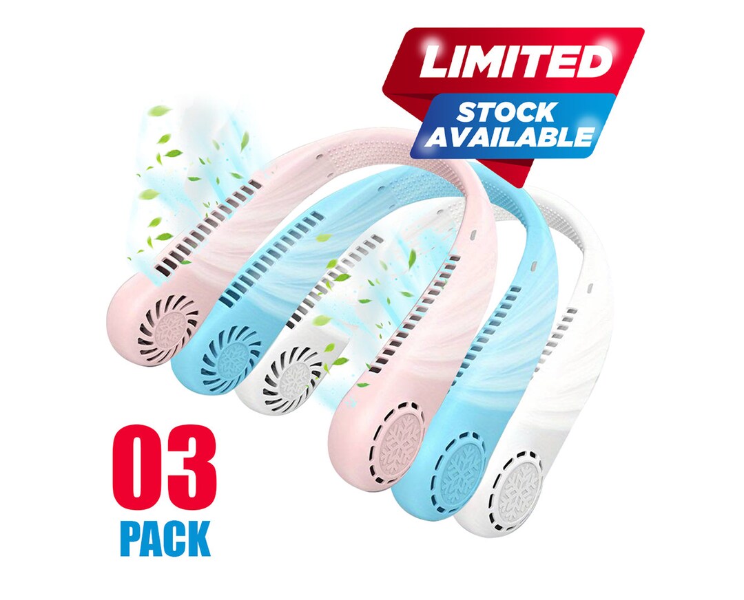 USB Rechargeable Neck Fan Portable Neckband Bladeless Air Etsy UK