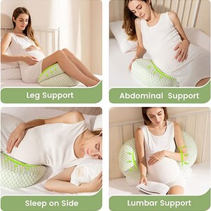 Pregnancy Pillow U-shaped Waist Pillows Maternity Pillow Cotton Sleeping Bedding Body Pillow Cushion Nursing Pillow for Pregnant zdjęcie 5