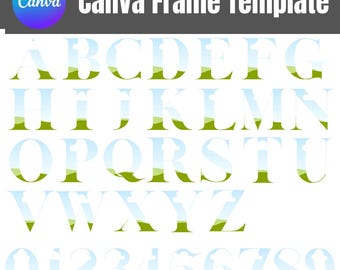 Canva Frame Letters Template: Customizable Travel Video Design (Digital Download)