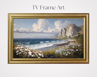 Landscape TV Frame Art: Nature-Inspired Digital Download