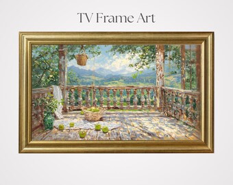 Landscape TV Frame Art: Nature-Inspired Digital Download