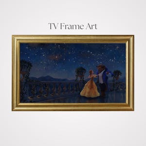 TV Rahmen Kunst, Disney inspiriert, Landschaft Kunst Bundle, TV Kunst Dekor, Hauswand Dekor