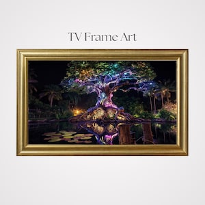 TV Frame Art, Disney Park Inspired, Landscape Art Bundle, TV Art Decor, Home Wall Decor