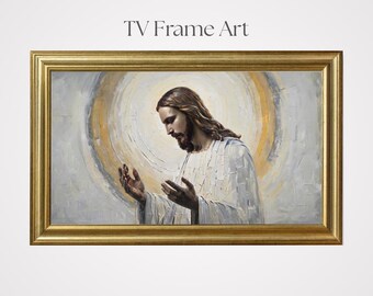 Bijbels landschap tv-lijstkunst: christelijk interieur (digitale download)