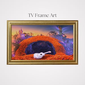 TV Rahmen Kunst, Disney inspiriert, Landschaft Kunst Bundle, TV Kunst Dekor, Hauswand Dekor