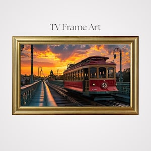 TV Rahmen Kunst, Disney Park inspiriert, Landschaft Kunst Bundle, TV Kunst Dekor, Hauswanddekoration