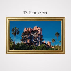 TV Rahmen Kunst, Disney Park inspiriert, Landschaft Kunst Bundle, TV Kunst Dekor, Hauswanddekoration