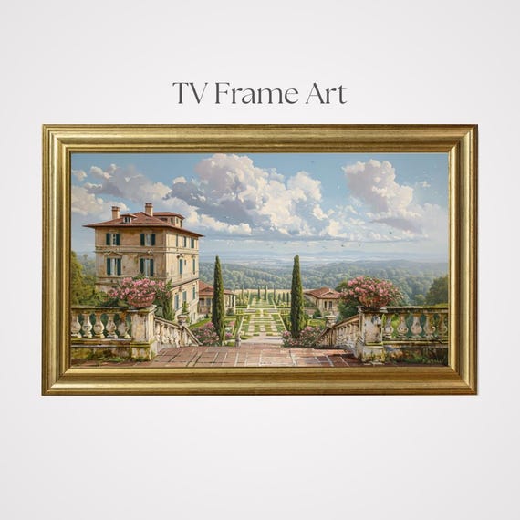 France Landscape TV Frame Art: French scenery Digital Download