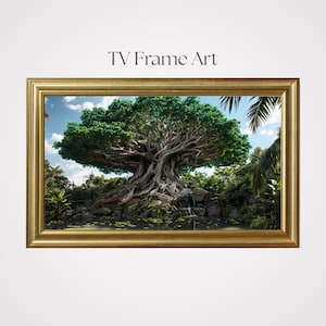 TV Frame Art, Disney Park Inspired, Landscape Art Bundle, TV Art Decor, Home Wall Decor