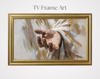 Bijbels landschap tv-lijstkunst: christelijk interieur (digitale download)