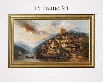 France Landscape TV Frame Art: French scenery Digital Download