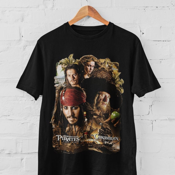 Pirates of the Caribbean Tshirt, Pirates of the Caribbean The Curse of the black pearl Poster Tshirt