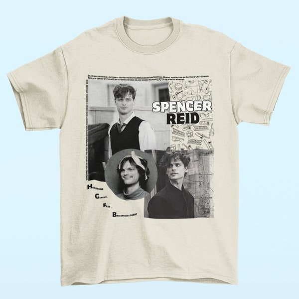 Spencer Reid - Spencer Reid t-shirt , Sweatshirt Hoodies, Matthew Gray Gubler, Movies tshirt, Vintage shirt, Bootleg Inspired Tee, UNISEX