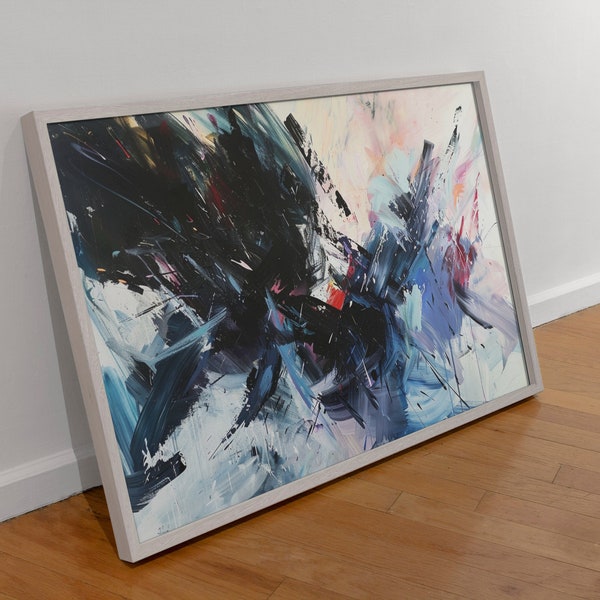 Abstract Oil Painting Digital Artwork Print Creative Messy Chaos | Chaos & Order