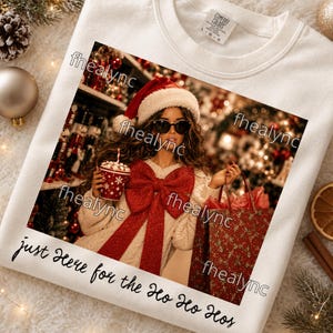 Funny Doll Face Christmas PNG, Hohohos Shirt Design, Merry Sublimation, Sassy Holiday Humor image 8